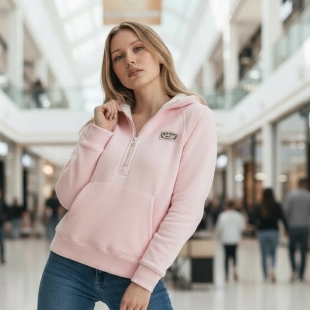 NWT Aeropostale Pink Fleece Hoodie Size L